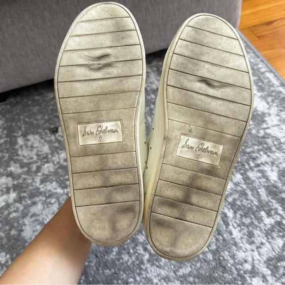 Sam Edelman Women's Ethyl Sneaker White Leather Size 7 - Picture 7 of 7